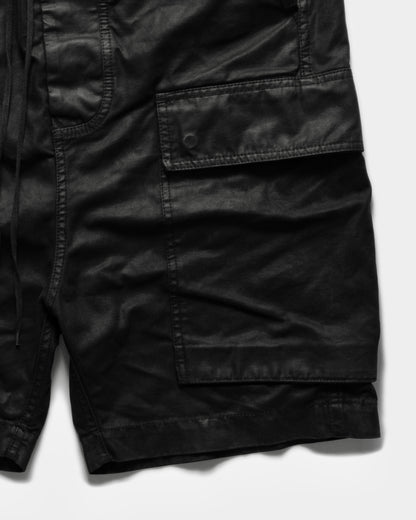 WAXED CARGO SHORTS