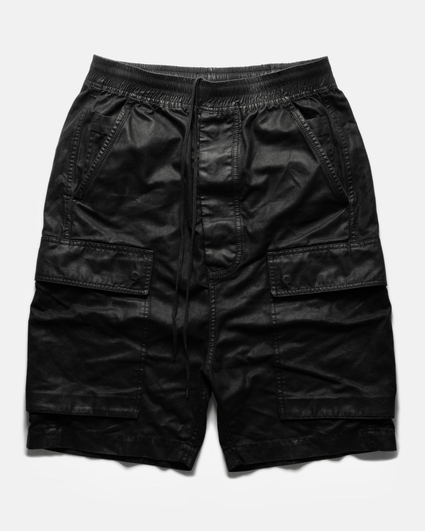 WAXED CARGO SHORTS