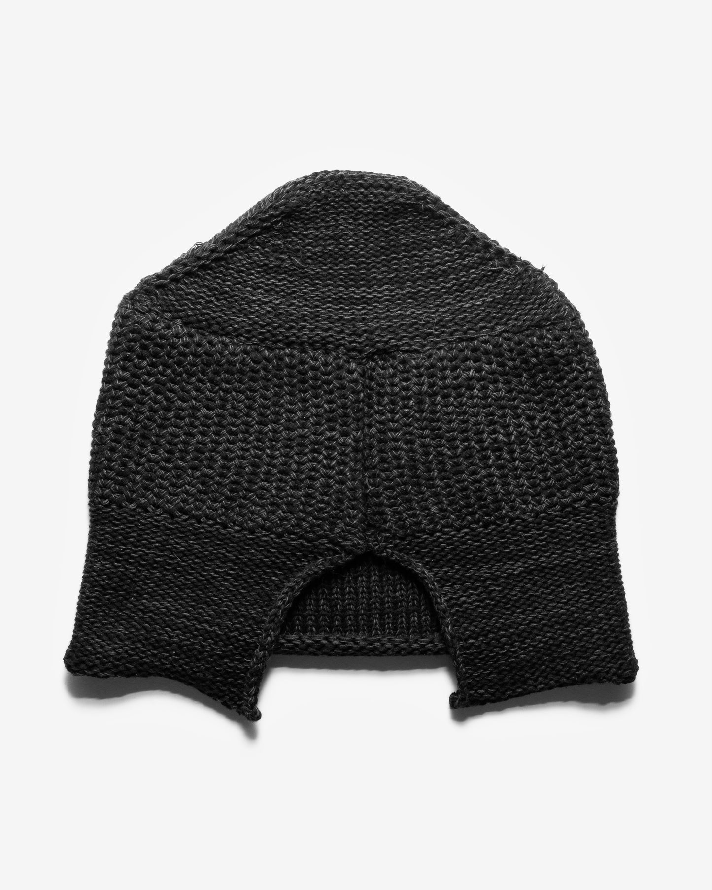 COTTON SLIT BEANIE - DARK GREY/BLACK